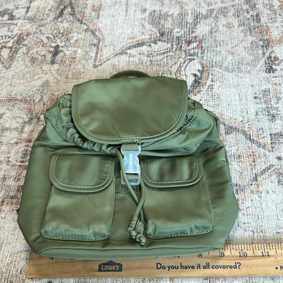 Green Nylon Mini Backpack - Picture 5 of 6